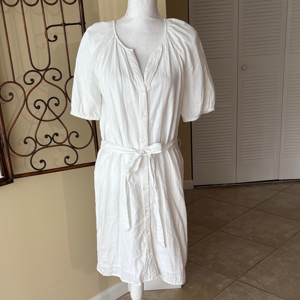 Style & Co. White Button-Down Dress, Macys, New w/o Tags